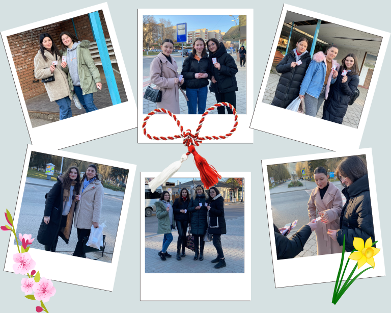 1 mărțișor de la tinerii bancheri