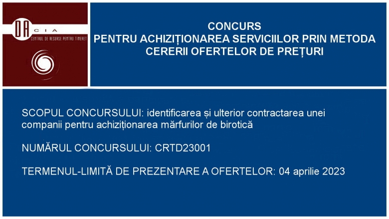 COMPETITION to identify and contract a company for the purchase of office supplies