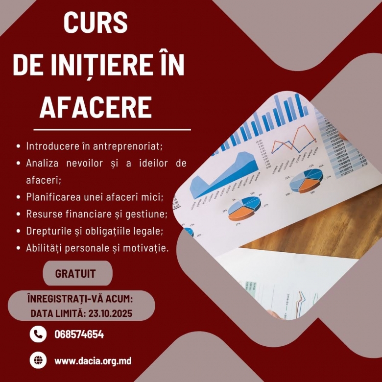 Femeile din Soroca sunt invitate la un curs gratuit de antreprenoriat