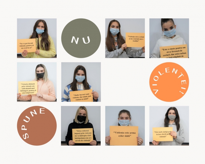 SPUNE NU VIOLENȚEI! – și 10 citate care să te inspire
