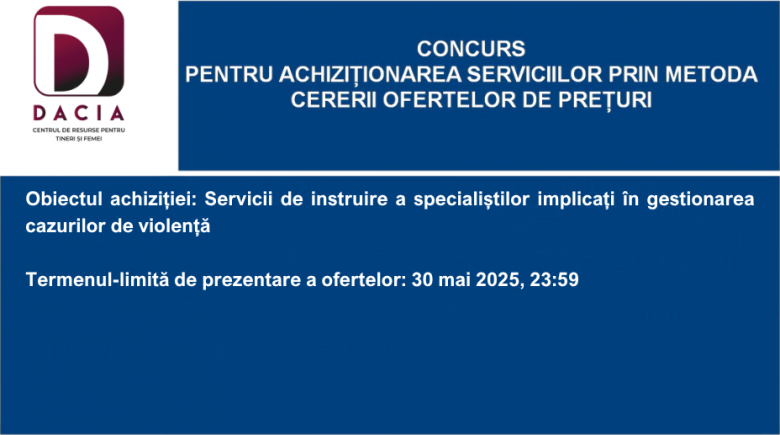 Termen extins la Concursul pentru achiziționarea bunurilor prin metoda cererii ofertelor de prețuri