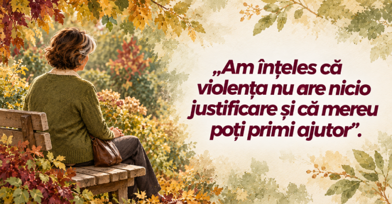 Supraviețuitoare a violenței: „Am înțeles că violența nu are nici o justificare și că mereu poți primi ajutor”