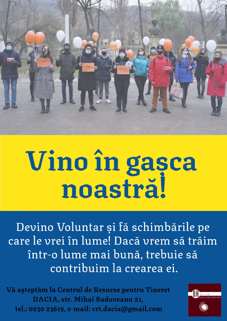 Devino voluntar!